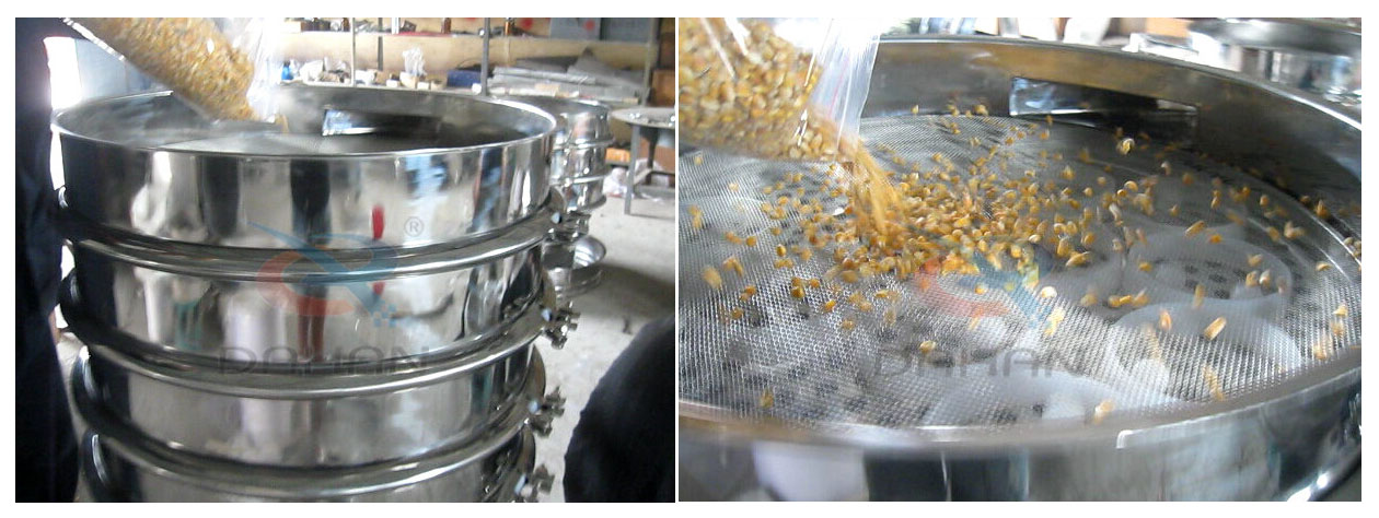 玉米颗粒振动筛试机