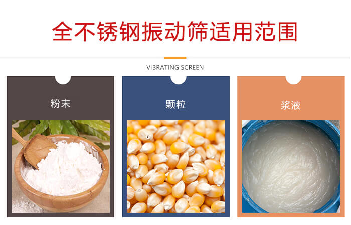 全不锈钢使用物料的形态进行展示